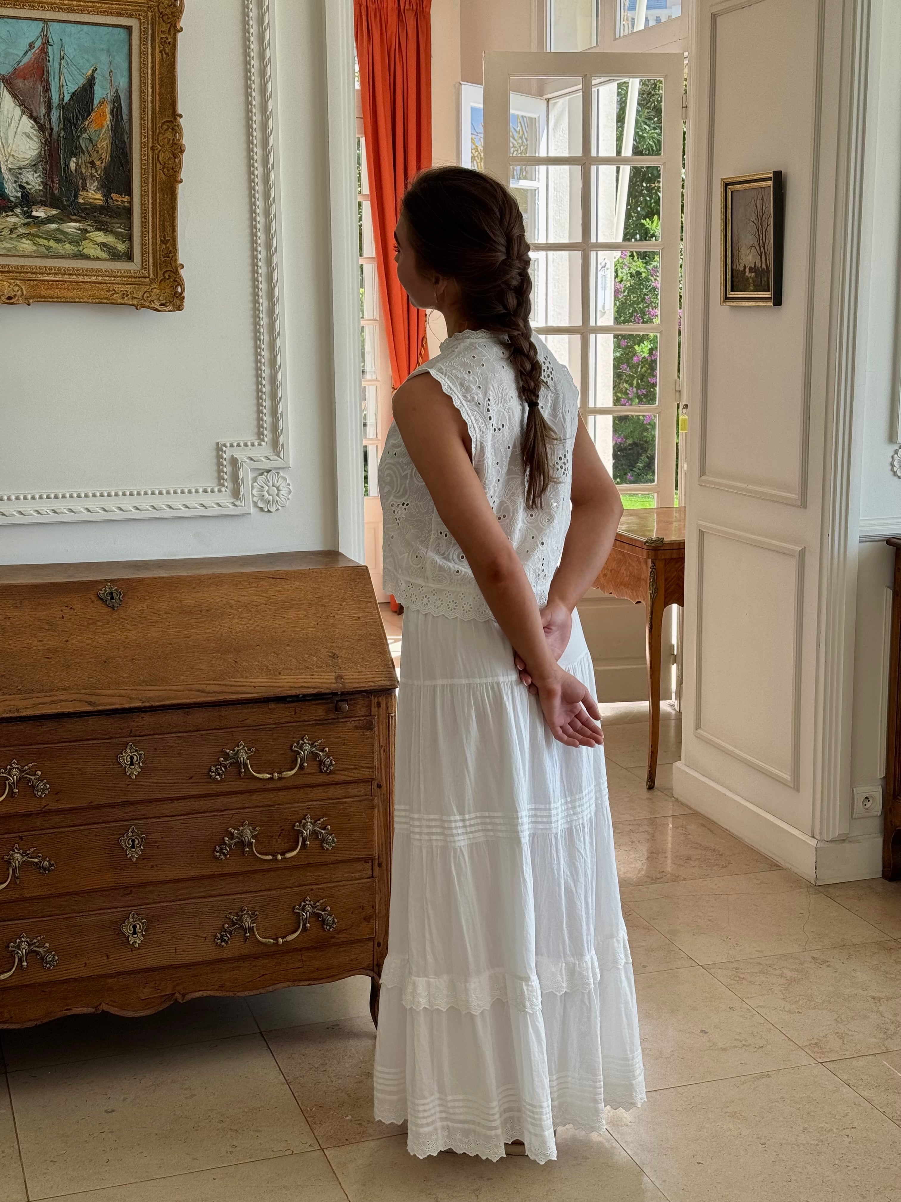 VMSANDY Long Skirt - Snow White